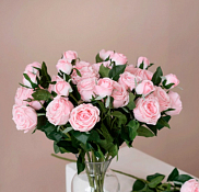 Цветок искусственный "Роза пионовидная", h 73см, цв.светло-розовый