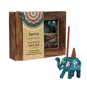 "KARMA SCENTS" Набор аромат.: палочки, конусы, подставка слоник