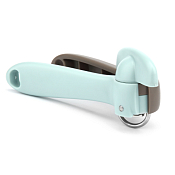 Консервный нож 19x4x7см цв.коричневый с голубым