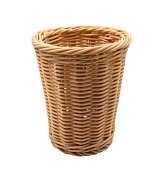 Корзина-стакан плетеная "Полиротанг" 13,5х13,5х16см, цв.бежевый