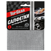 "Top Gear" Набор салфеток из микрофибры 3шт, 30х40см