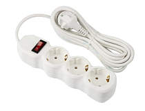 "ENGY" Удлинитель бытовой "Гранд" с выключат. 3 гнезда, 5м, с/з, провод ПВС, цв.черный