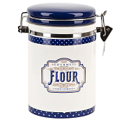 "Gourmet" Банка для сыпучих продуктов "Flour" 800мл с клипсой