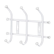 "НИКА" Вешалка настенная 28х21,5см, 3 крючка, в ассорт.