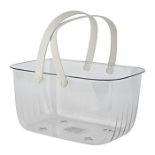 "LONGSTAR" Корзина универсальная с ручками 30x21x15см, цв.прозрачный