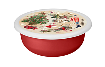"Modena" Миска "Игрушки" 3,2л с крышкой цв.красный