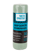 Салфетки в рулоне 30шт. 30х30см, цв.зеленый