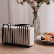 Салфетница 19,5х6,8х13,3см, цв.черный