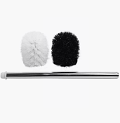 Ерш сменный со стальной ручкой 7х7х25см, цв.белый и черный