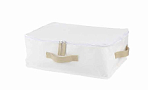 "Linen White" Кофр для хранения с застежкой-молнией 38х27х14см
