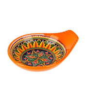 "Arabesque" Orange" Оливница с ручкой 12х10х3см