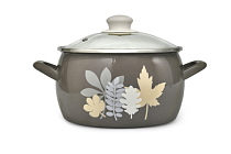 "Осенняя соната" Кастрюля глубокая со стекл. крышкой 5,7л