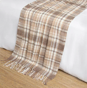 Плед "Метро" 140х200см беж-беж-кор