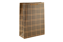 Пакет бумажный "Клетка" 40х30х12см