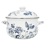 "VETTA" Флорал" Кастрюля эмалированная 5л, 24см, с индукционным дном