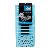 Коврик для сушки посуды с подставкой 45х60см, цв.голубой