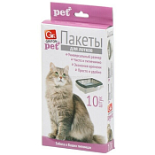 "GRIFON" Мешки для кошачьих лотков ПНД 45х30см, 10шт. 15мкм