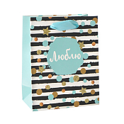 Пакет бумажный "С Любовью!" 32х26х12см