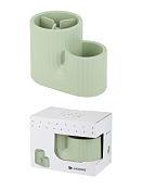 "Clean" Подставка для столовых приборов цв.зеленый 21x13,5x15см