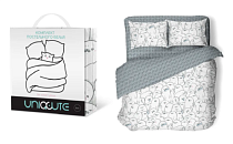 "Uniqcute" Комплект постельного белья "Морские котики" евро, 50х70см, поплин