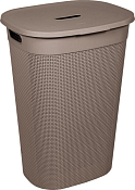 "OSLO"Chocolate" Корзина для белья 55л, 44,5х35,3х60,9см, цв.шоколадный мокко