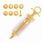 "DELICIA" Шприц кондитерский поршневый 8насадок