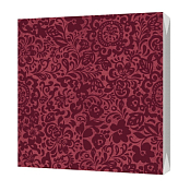 Салфетки трехслойные "Сатин бордо" 33х33см, 20шт