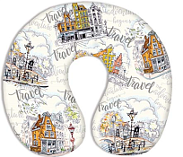 Подушка туристическая "Путешествие" 33х35см