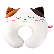 "FANCY" Подушка туристическая "Кот" 8х30х32см