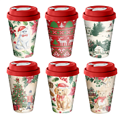 Термостакан с крышкой-клапаном "Игрушки" 420мл в ассорт.