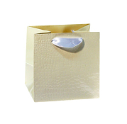 Пакет бумажный "Кайман" белый 15х15х12см