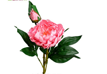 Цветок искусственный "Пион", h 62см, цв.розовый