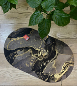 "ZALEL" Коврик для ванной "Black marble" 45х75см