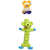 Игрушка-пищалка "Обезьянка" 19см, цв.зеленый