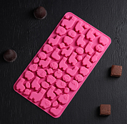 Форма для мармелада "Ферма" 53 ячейки, 23х12,5х1см, цв.микс