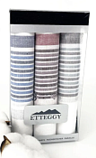 "Ettegy" Набор мужских носовых платков 3шт, 40х40cм