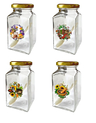 Баночка для хранения специй 312мл, 12см с кр. и ложкой