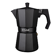 "TalleR" Лунго" Кофеварка гейзерная 6 кружек 300мл, черный-коричневый