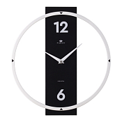 Часы настенные "Time" 30,5см, цв.черно-белый