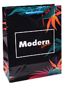 Пакет бумажный "Тропический постер" 18х23х10см