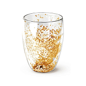 "Aura of Gold" Стакан для напитков с двойными стенками 350мл