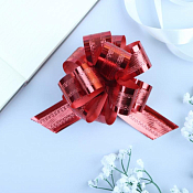 Бант-шар 14х3,2см, цв.красный