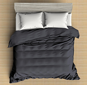 "Amore Mio" Комплект постельного белья "Ivan" евро, цв.черный, 70х70см, макосатин