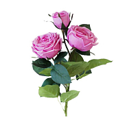 Цветок искусственный "Роза пионовидная", h 73см, цв.сиреневый