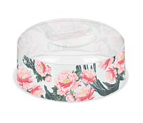 "Bergamo" Крышка для СВЧ "Сад пионов" 25см