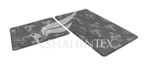 SHAHINTEX VINTAGE Набор ковриков для ванной 60х100см; 50х60см серый