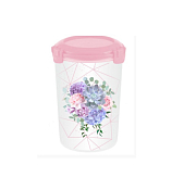 "Fresco" Контейнер пластик 1,1л круг 11,5х17,2см