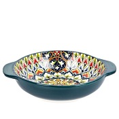 "Arabesque" Green" Салатник с ручками 25х20,5х6см
