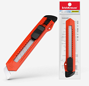 Нож канцелярский "Standart" 18см, с фиксацией лезвия, цв.микс