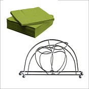 Салфетница "Яблоко" 15х9х4см